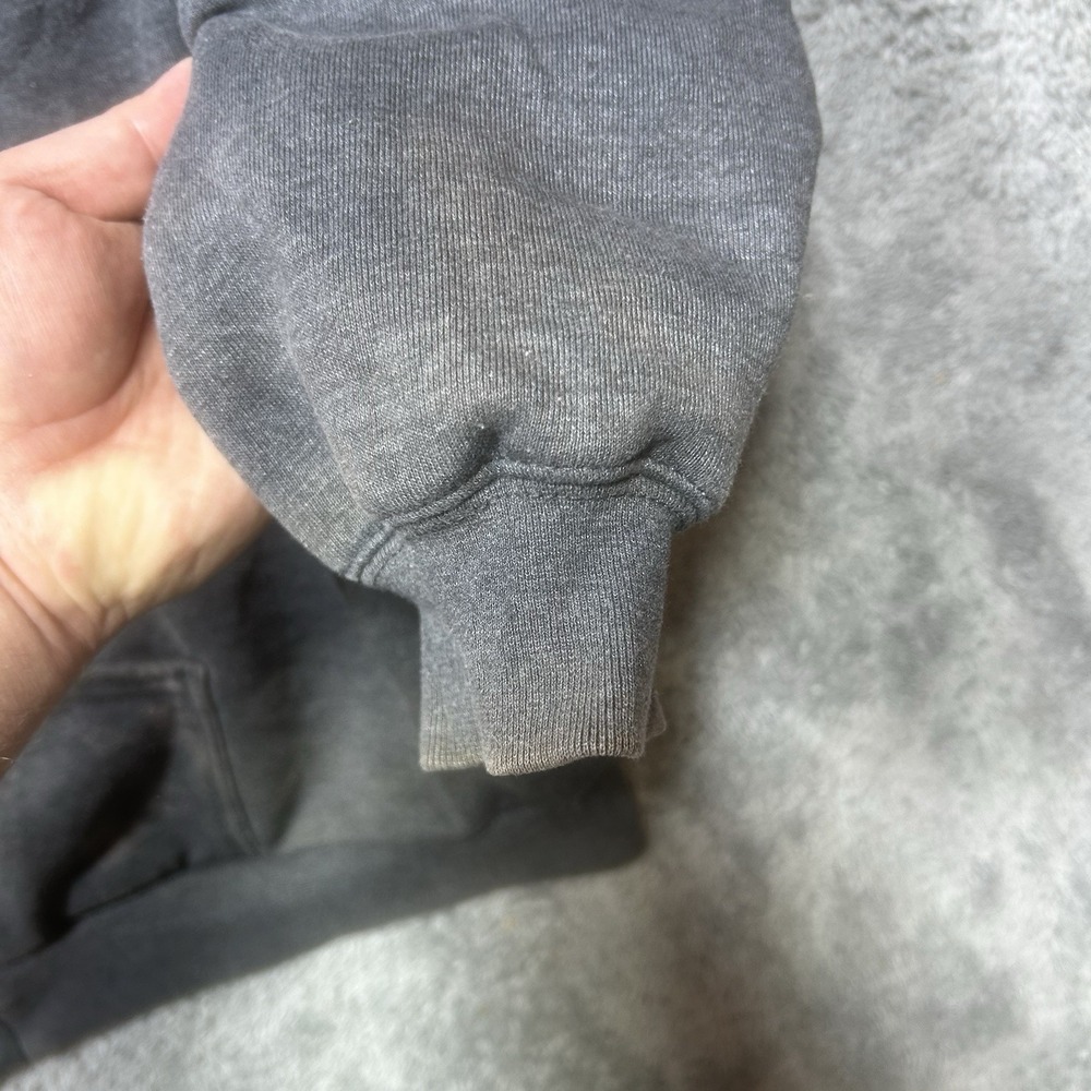 Vintage Carhartt Hoodie Mens 4XL GrayThermal Lined Full Zip Faded J149 *SPOTS - Picture 7 of 16